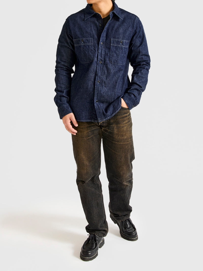 9oz Denim Workshirt in Indigo