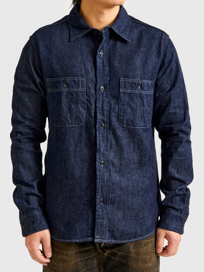 9oz Denim Workshirt in Indigo