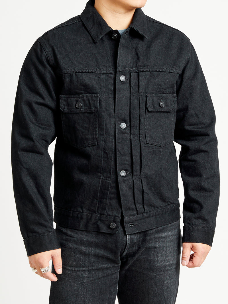 15.7oz Double Black Selvedge Denim Type-2 Jacket