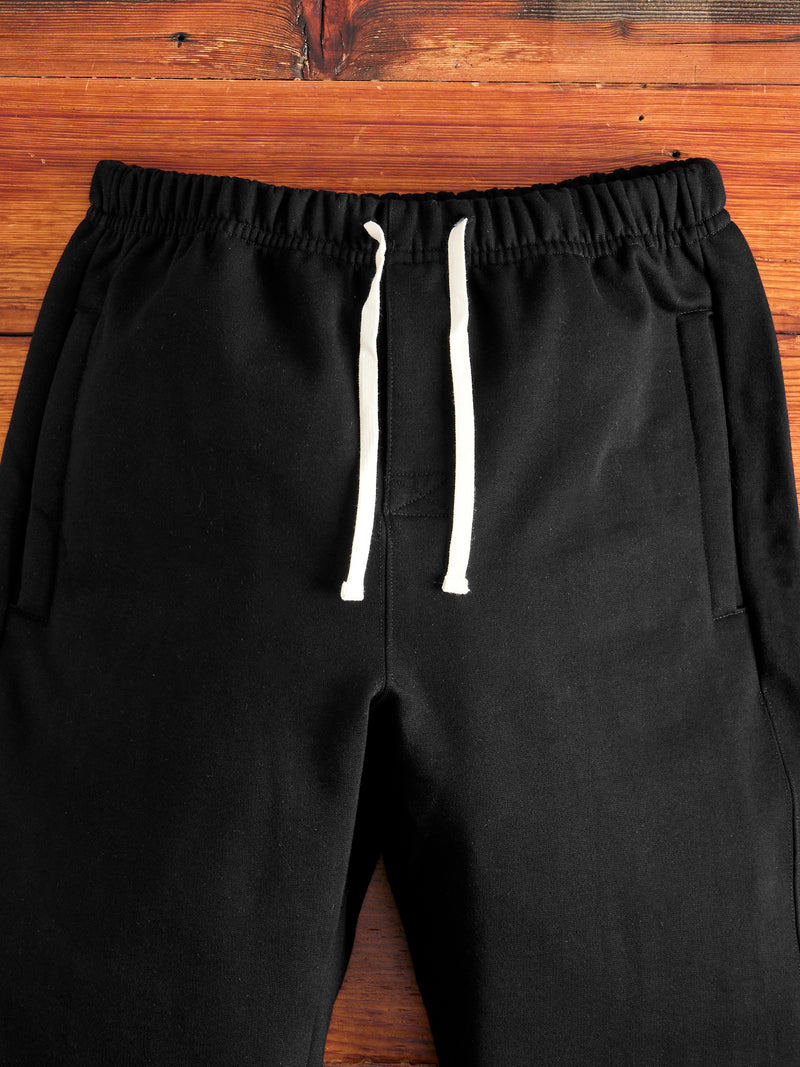 3S50 "Good Originals" Heavyweight Loopwheel Sweatpants in Deep Black