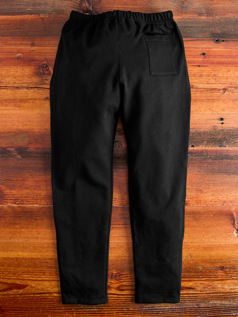 3S50 "Good Originals" Heavyweight Loopwheel Sweatpants in Deep Black