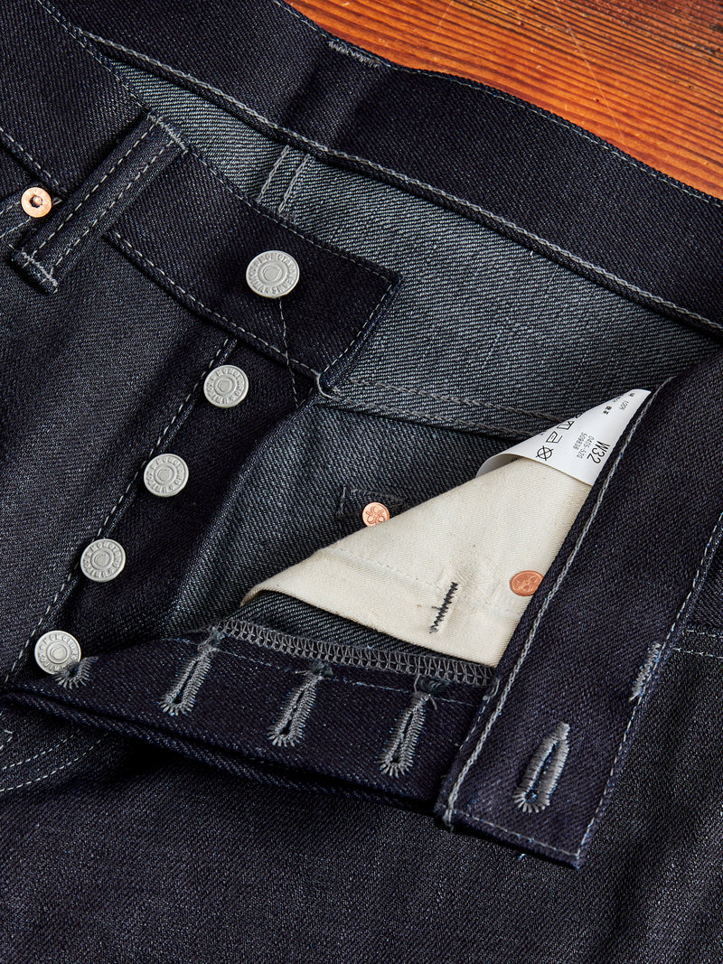 0405-52G "Indigo x Grey" 18oz Selvedge Denim - High Tapered Fit