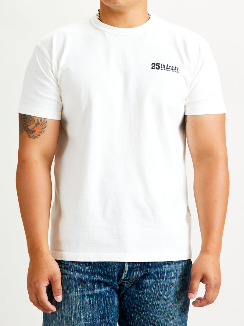 "25th Anniversary" Heavyweight T-Shirt in White