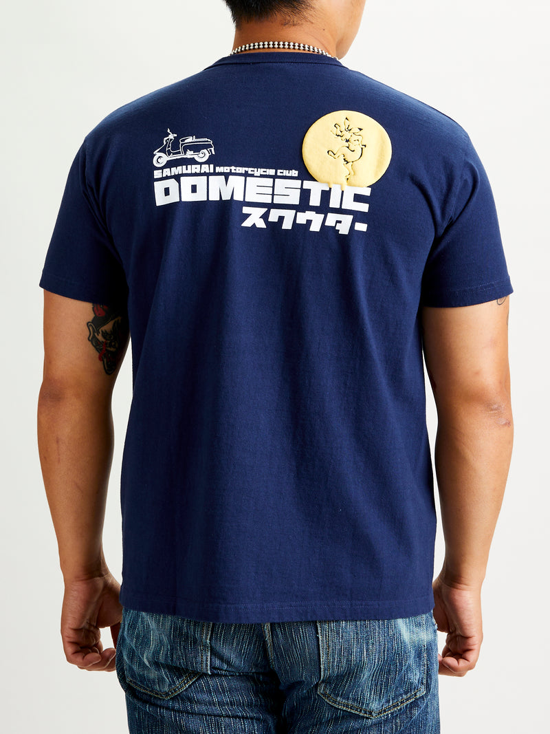 "Rabbit" Heavyweight T-Shirt in Navy