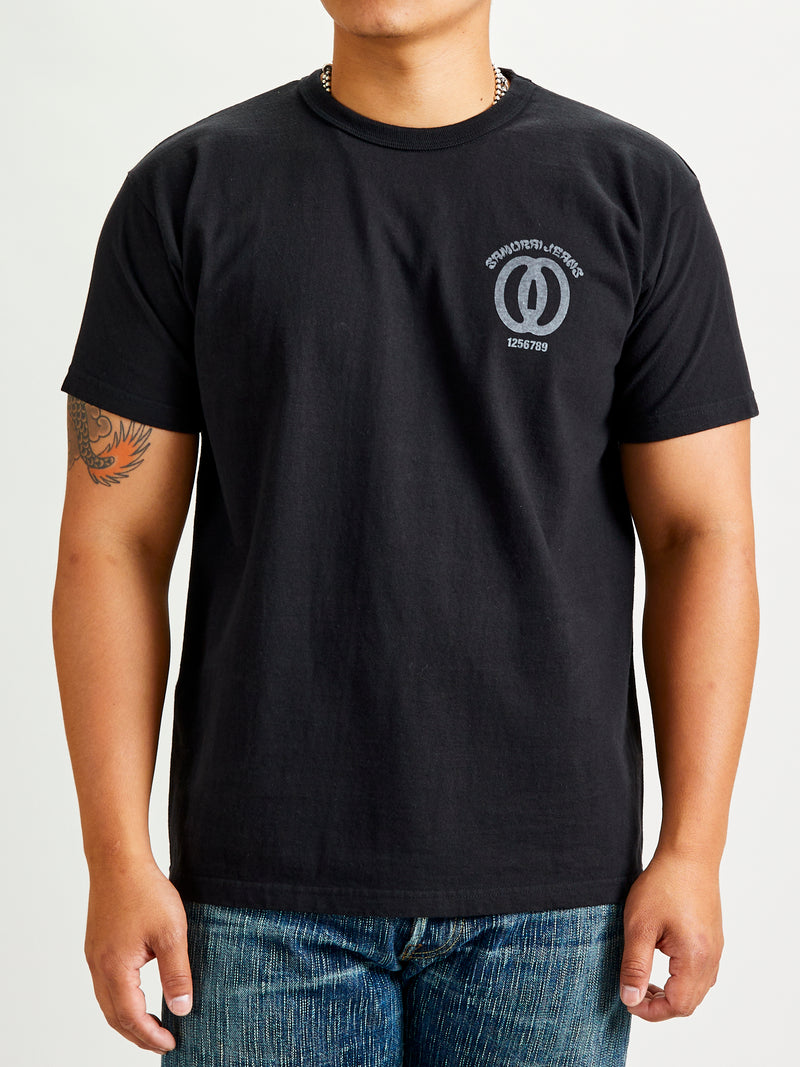 "Musashi" Heavyweight T-Shirt in Black