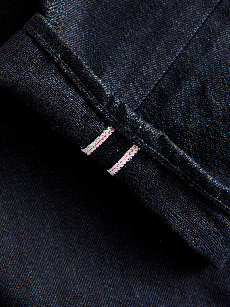 JBO-670 16oz Black Selvedge Denim - High Tapered