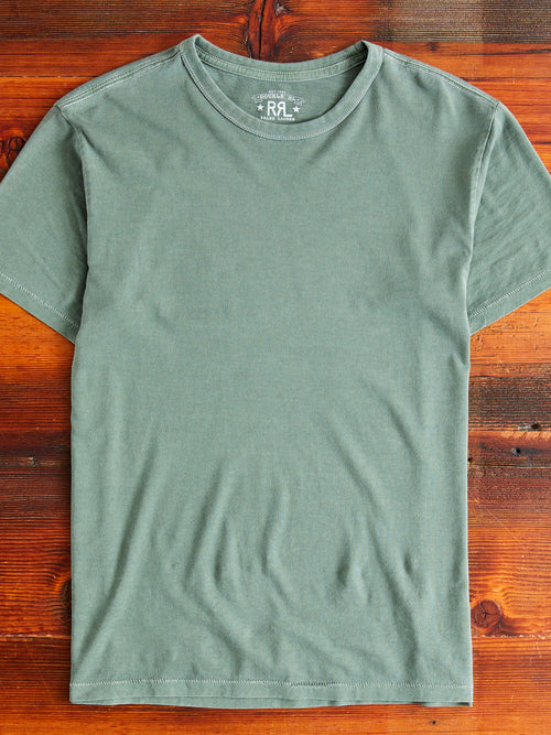 Vintage Knit T-Shirt in Forest Green