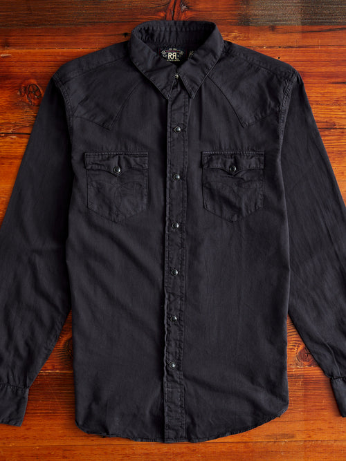 Heritage Western Workshirt in Polo Black