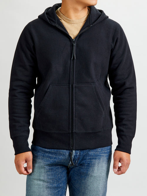 Heavyweight Zip Hoodie in Black