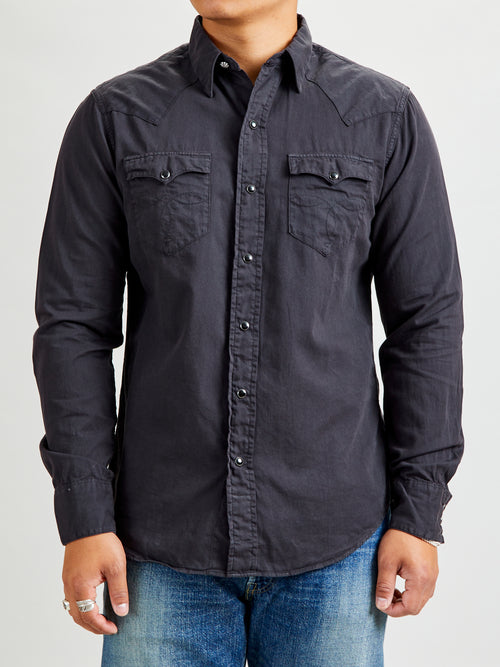 Heritage Western Workshirt in Polo Black