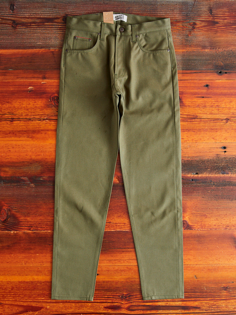 10oz Selvedge Army Green Duck Canvas - Easy Guy Fit