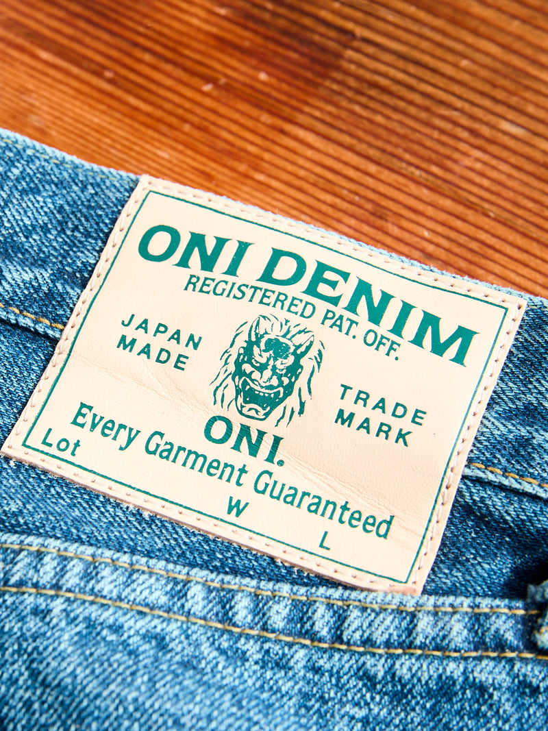 246-USED "Ishikawadai" 15oz Washed Selvedge Denim - Clean Straight Fit