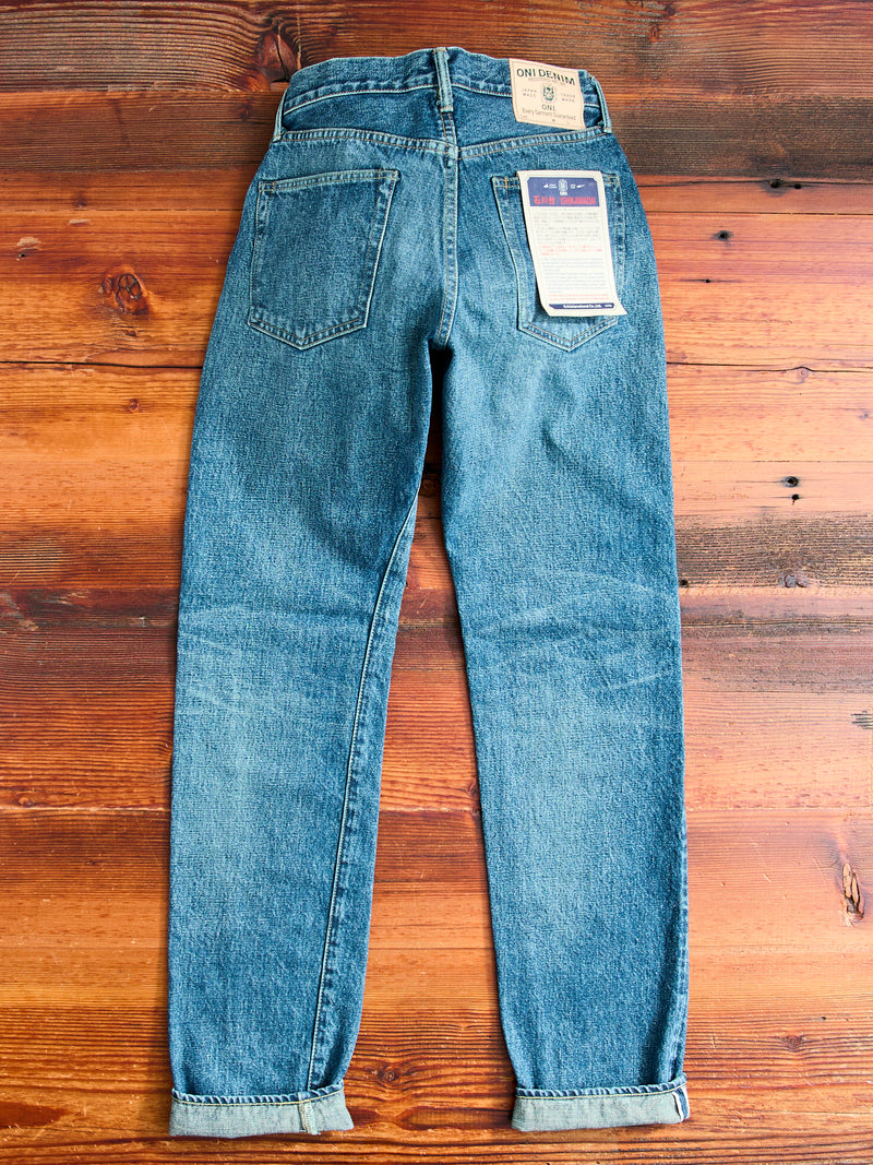 246-USED "Ishikawadai" 15oz Washed Selvedge Denim - Clean Straight Fit