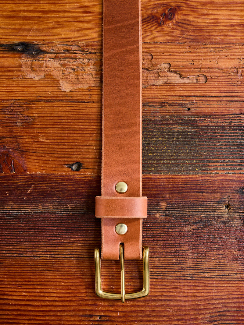 Essential Belt in Cognac Auburn