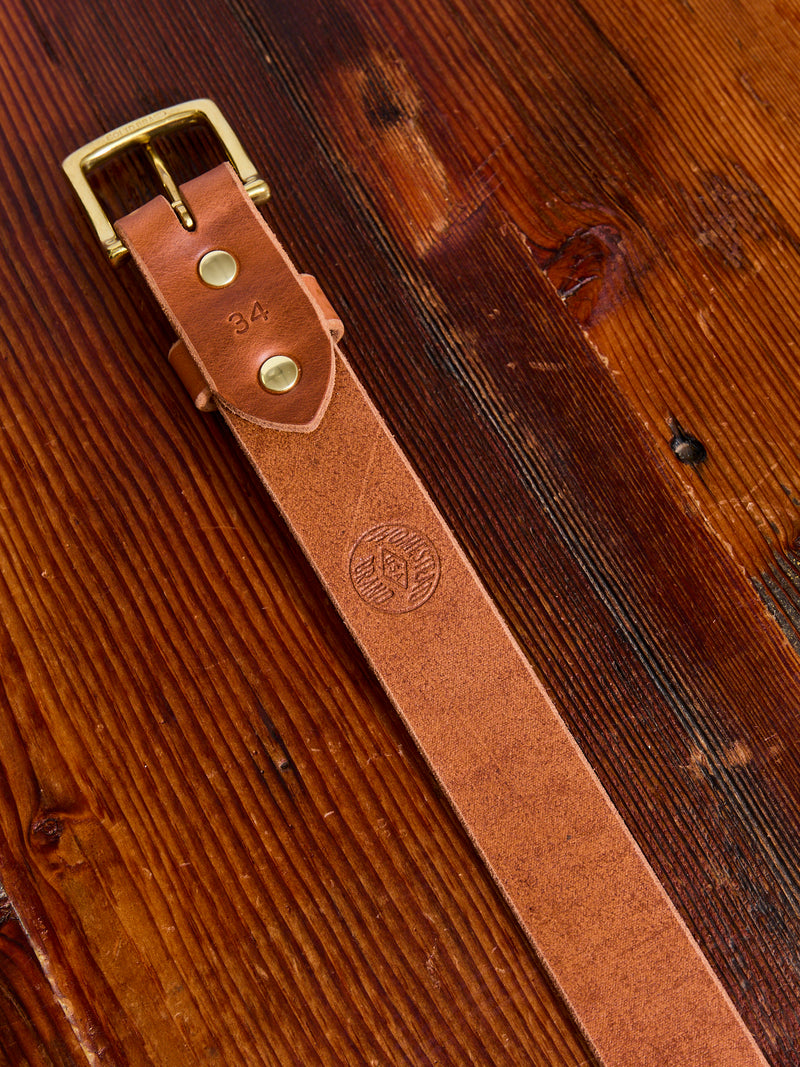 Essential Belt in Cognac Auburn