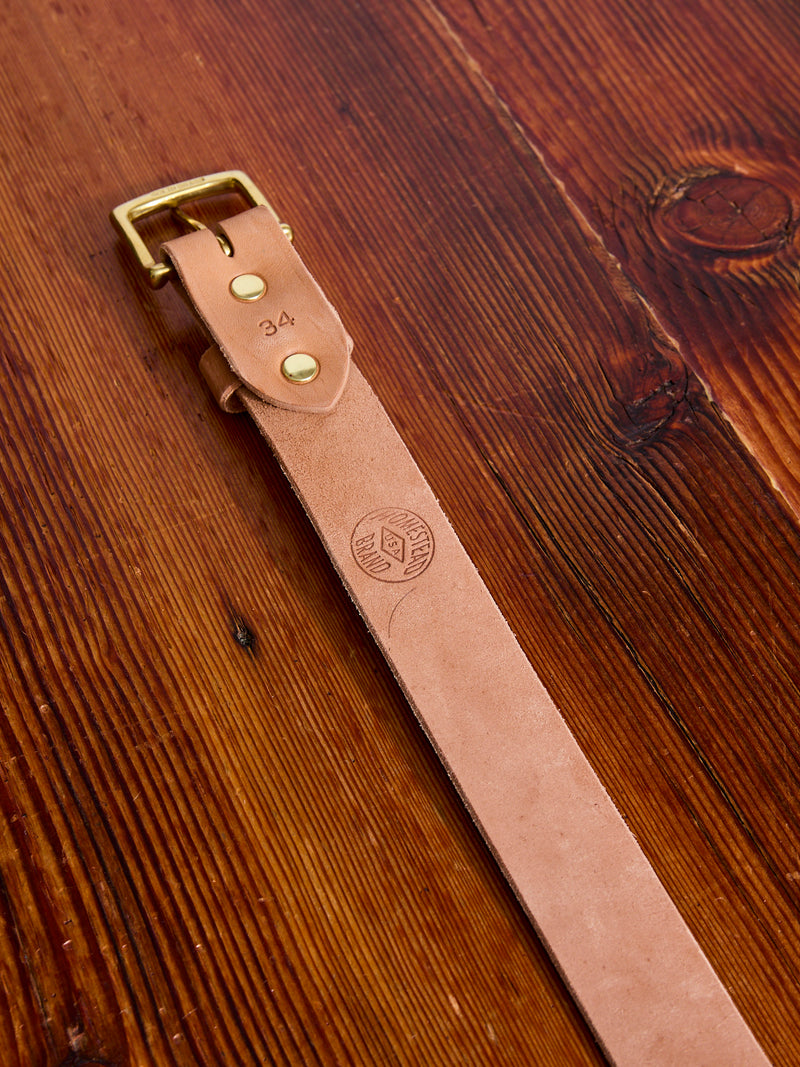 Essential Belt in Natural Horsehide