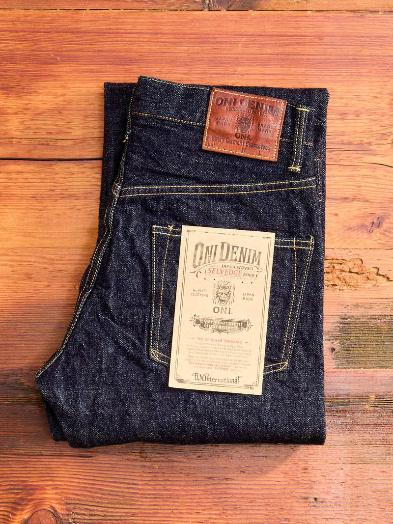 ONI-266 "Low Tension" 15oz Selvedge Denim - Regular Straight Fit