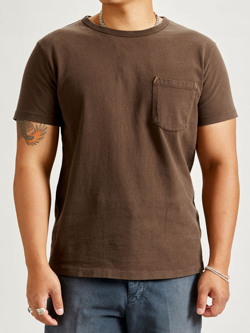 13oz Pocket T-Shirt in Cedar