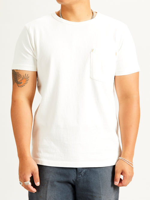 13oz Pocket T-Shirt in White