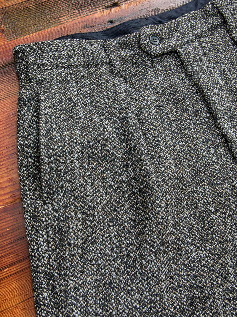 Homespun Carlyle Pants in Brown Black Wool