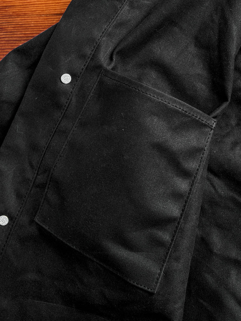 Waxed Canvas Ridgeline Supply Jacket in Black