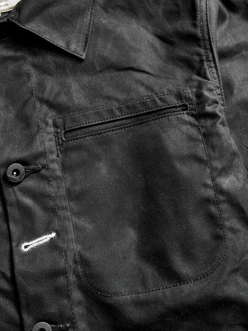 Waxed Canvas Ridgeline Supply Jacket in Black