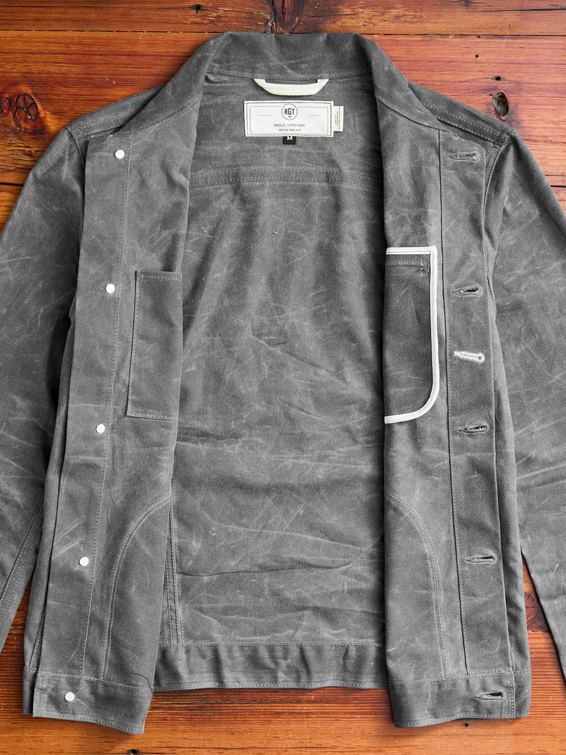 Waxed Canvas Ridgeline Supply Jacket in Grey