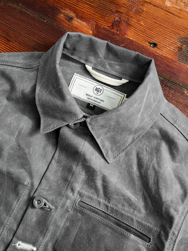 Waxed Canvas Ridgeline Supply Jacket in Grey