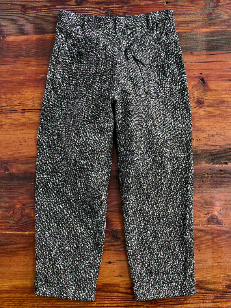 Homespun Carlyle Pants in Brown Black Wool