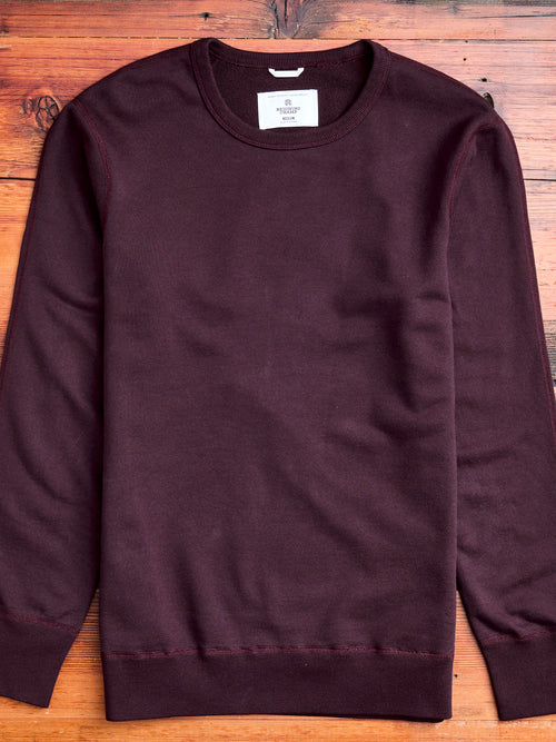 Crewneck Sweater in Oxblood