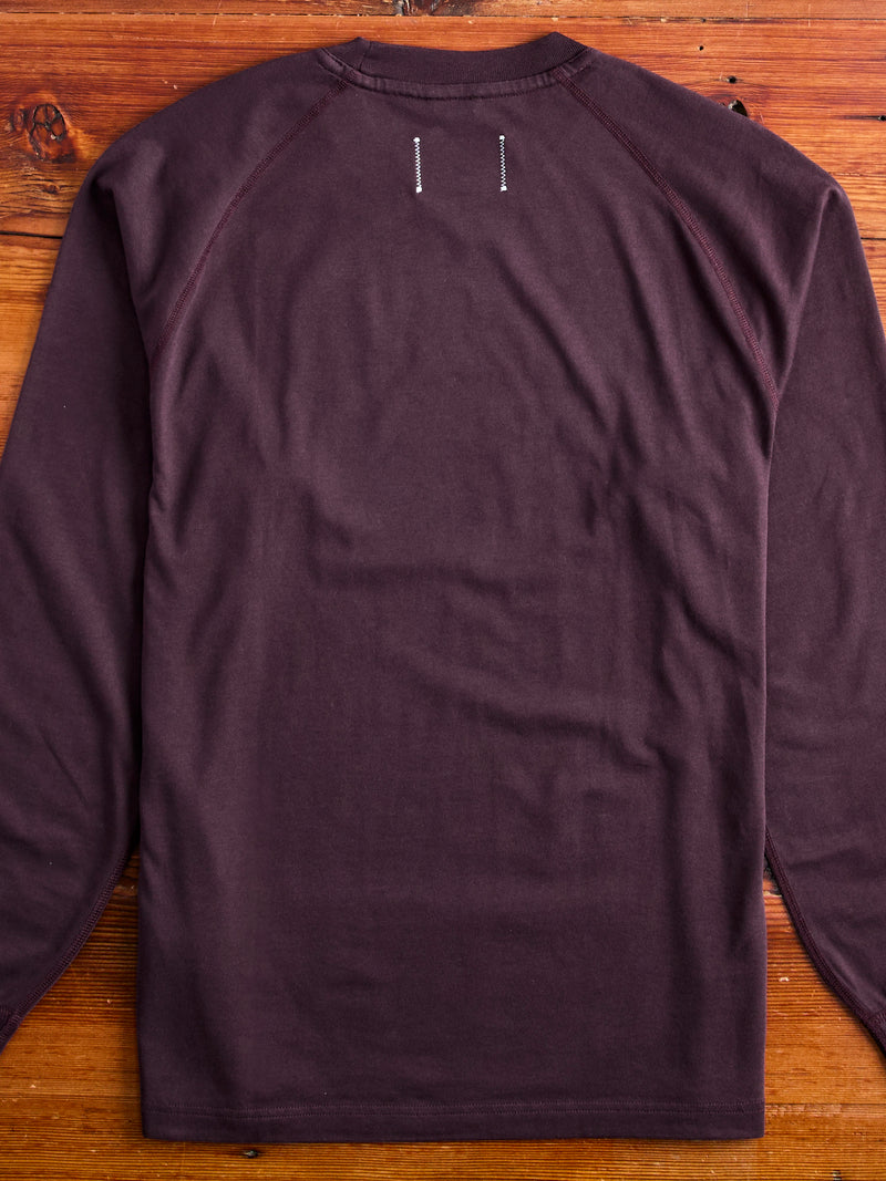 Midweight Long Sleeve T-Shirt in Oxblood