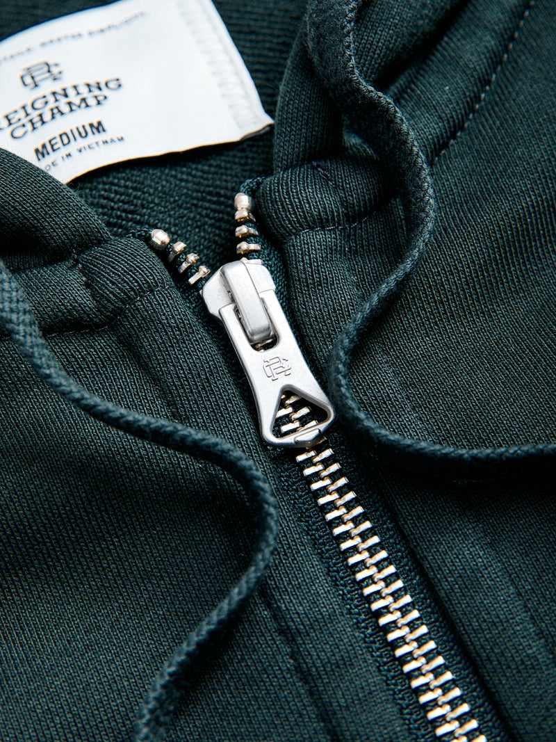 Zip Hoodie in Petrol