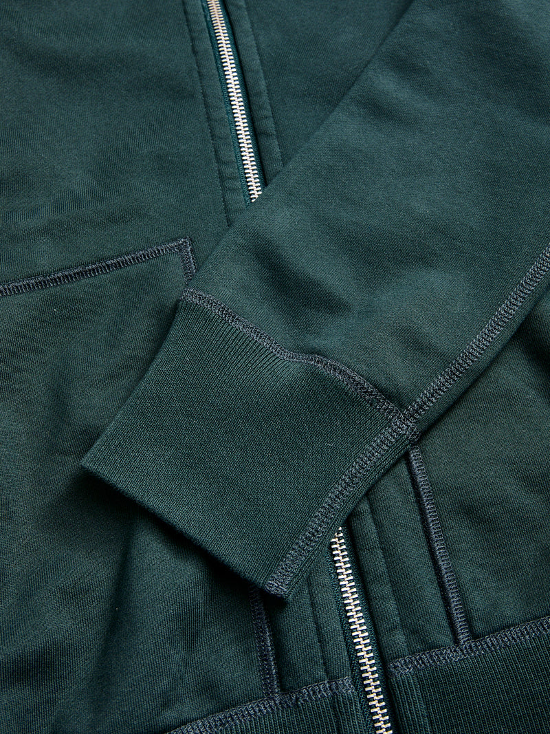 Zip Hoodie in Petrol