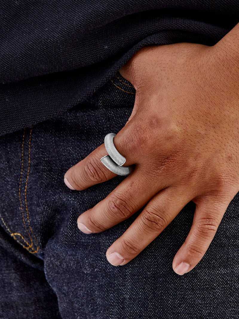 Nixon Goosebumps Ring in Sterling Sliver