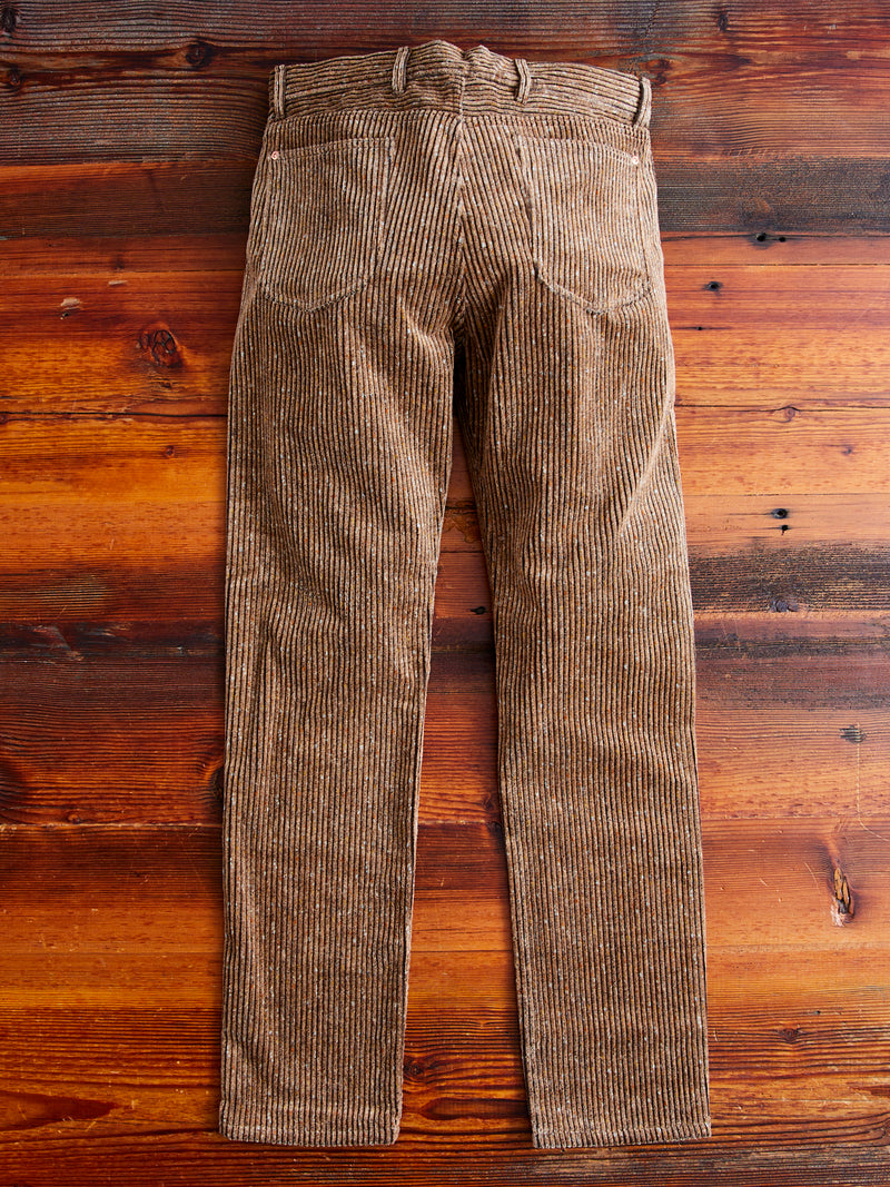 Donegal Corduroy Five Pocket Trousers in Rolling Sand