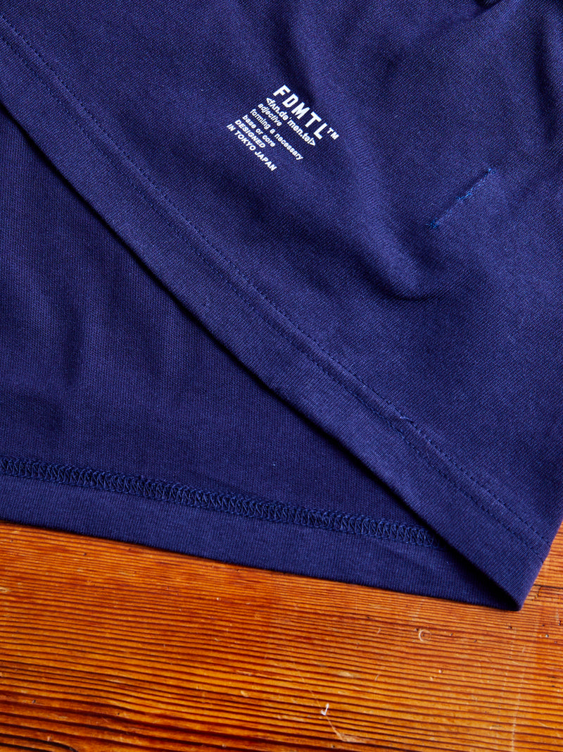 Origami Pocket T-Shirt in Stitched Indigo