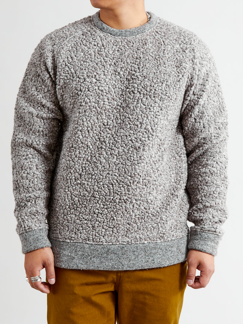 Durness Sweatshirt in Undyed Marl Fleece