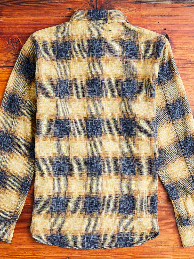 "BM Shirt" in Gold Ombre Plaid