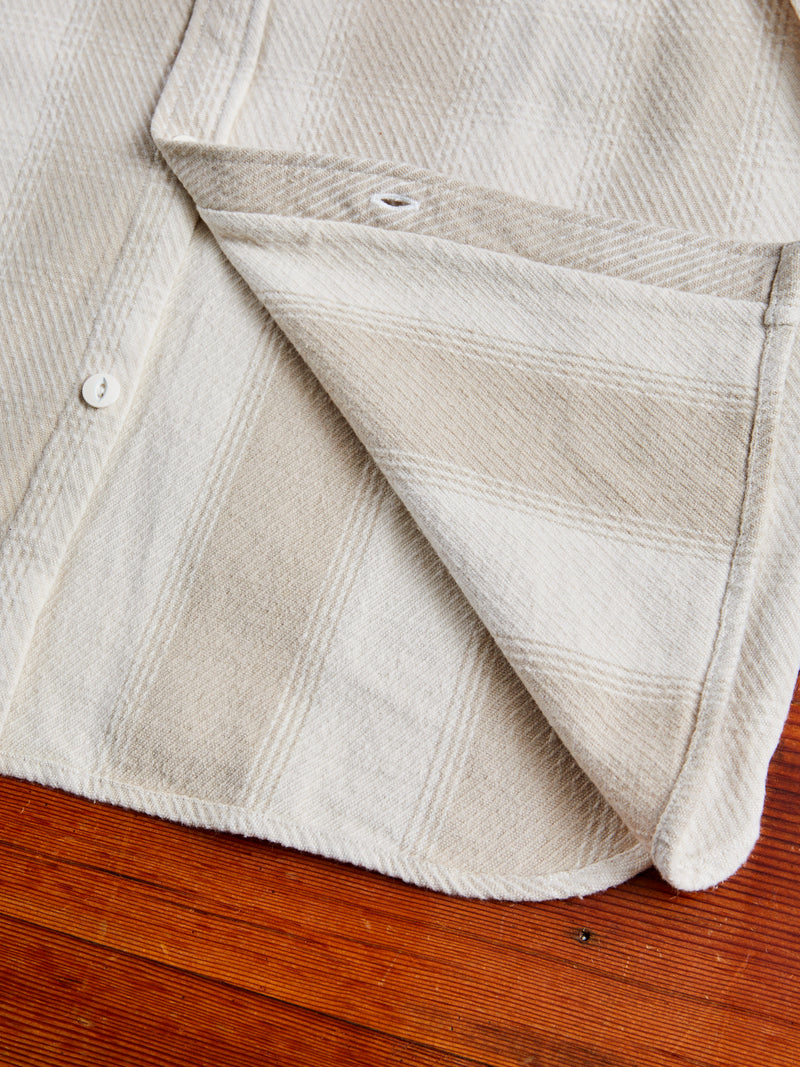 Crosscut Flannel in Alabaster Twill