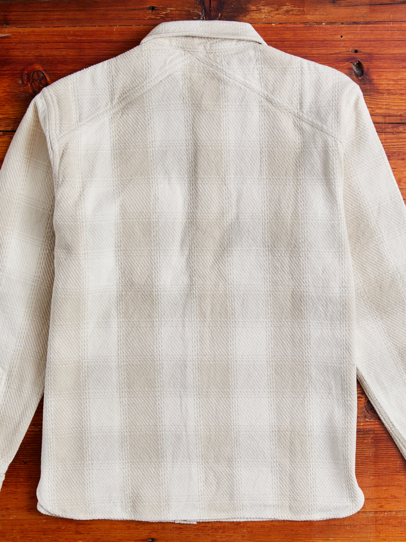 Crosscut Flannel in Alabaster Twill