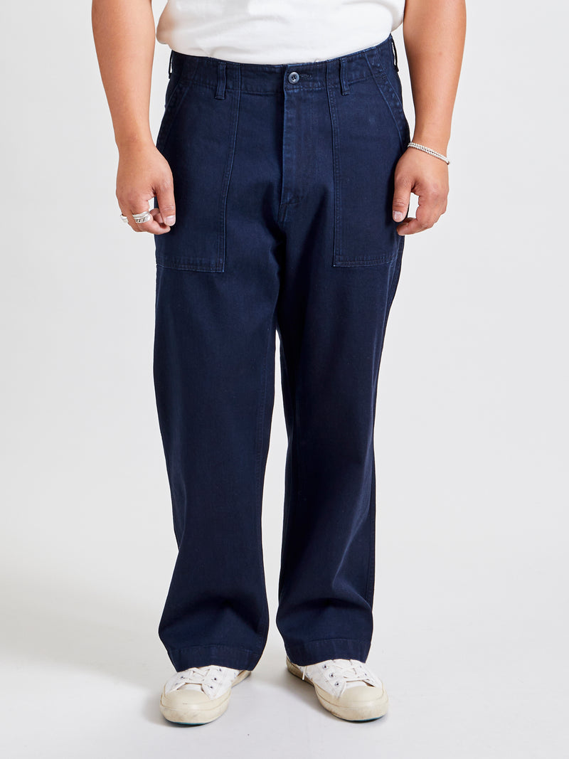 Tencel Twill Fatigue Pants in Indigo