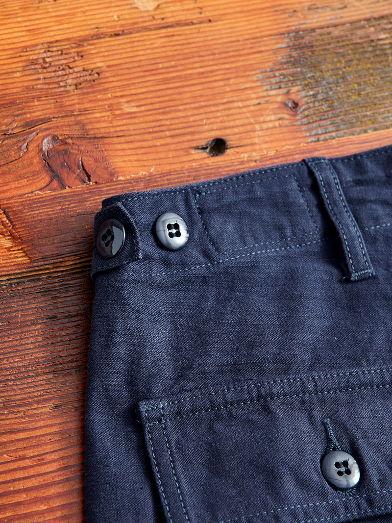 1811-IND Military Baker Pants in Indigo