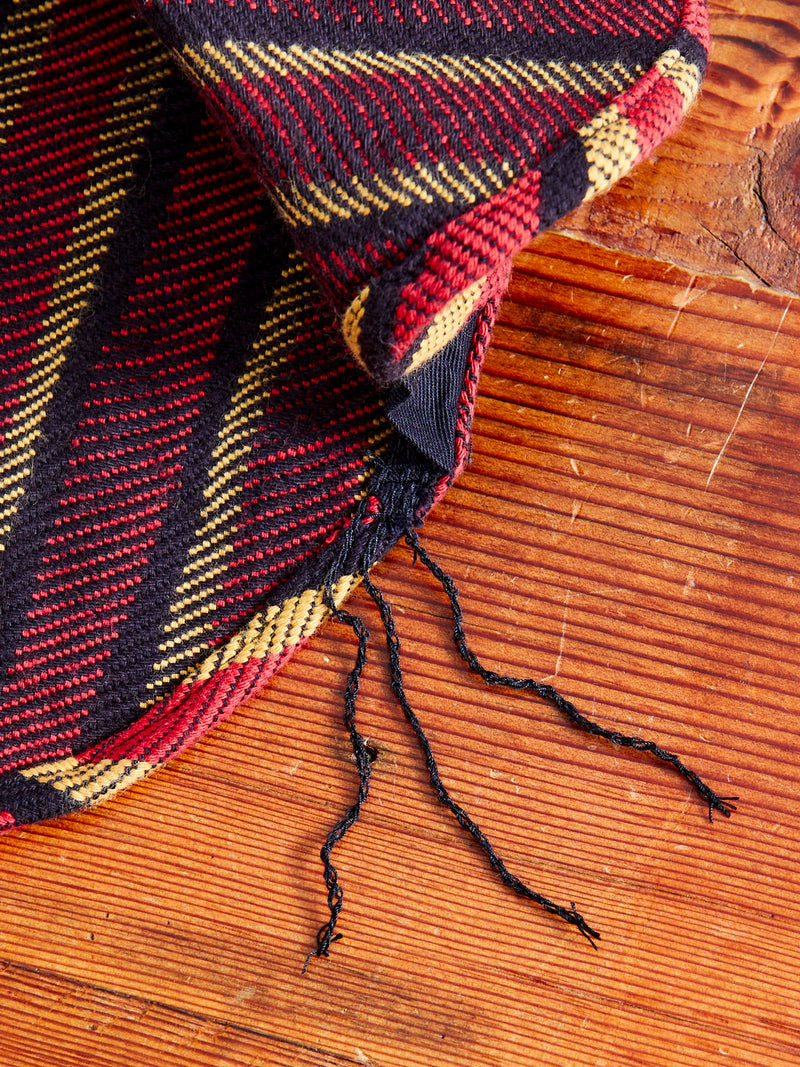 "Drunk Stripe" Flannel Shirt in Red