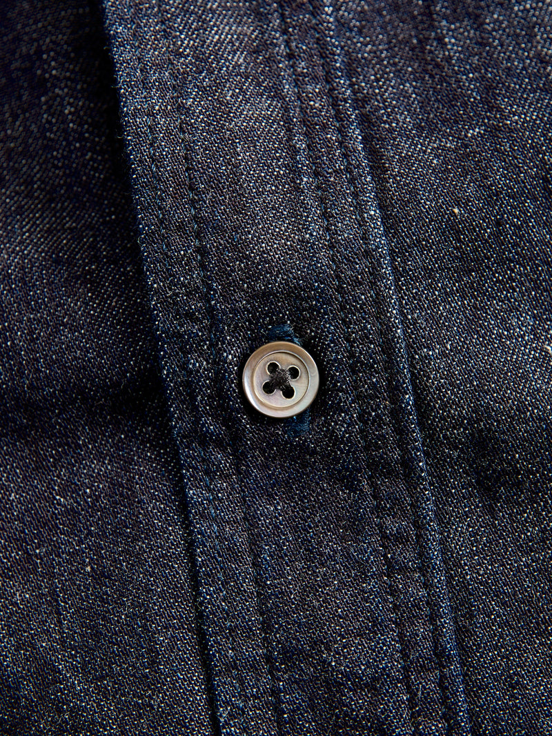 8oz Selvedge Denim Work Shirt in Indigo