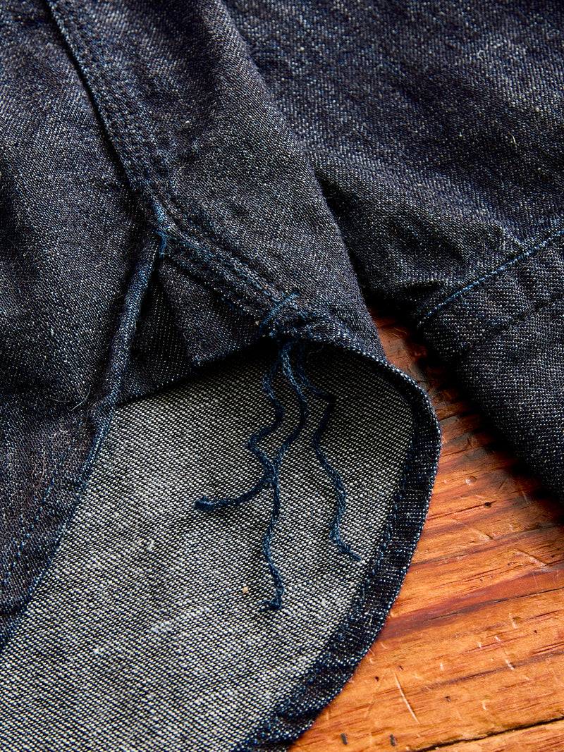 8oz Selvedge Denim Work Shirt in Indigo