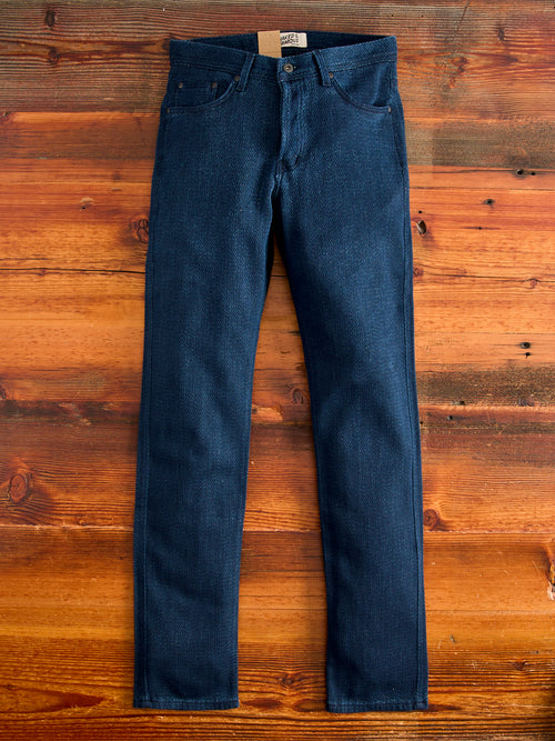 "Yagasuri" 9.5oz Jacquard Weave Denim - Weird Guy Fit