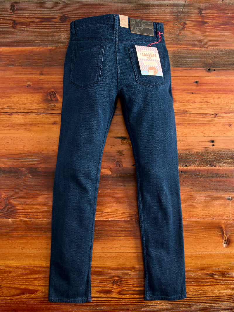 "Yagasuri" 9.5oz Jacquard Weave Denim - Weird Guy Fit