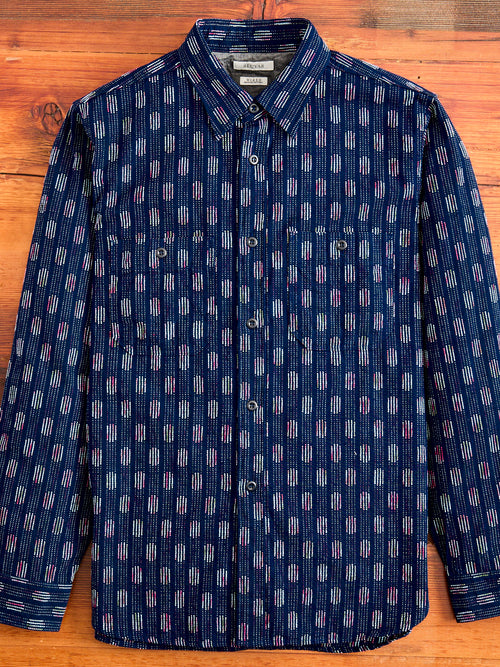 Kurume River Work Shirt in Blue