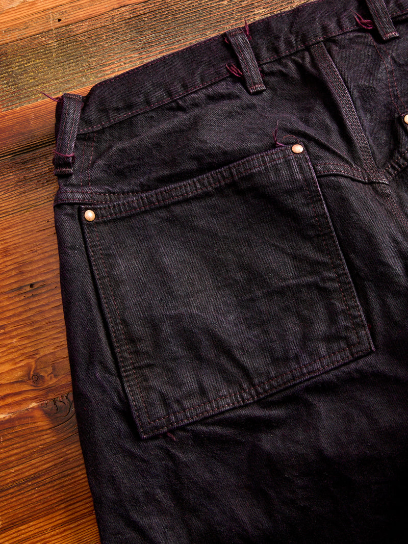 131 "Hadal Purple Overdye" 16oz Selvedge Denim - Lost Jeans Fit