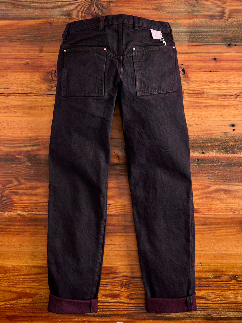 131 "Hadal Purple Overdye" 16oz Selvedge Denim - Lost Jeans Fit